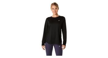 Camiseta de manga larga para mujer asics core run negra