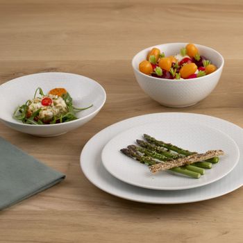 Bol de desayuno 14 cm (juego de 6) gres blanco