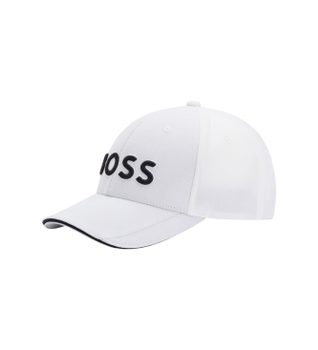 BOSS para hombre. 50519247 Gorra Us blanco (OSFA), Casual, Poliéster