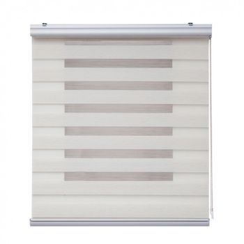 Estores Noche Y Día Premium, Estor Enrollable Con Acabados De Aluminio Premium Lino, 100 X 250 Cm