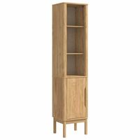mueble de bano alto floro marron cera 35 x 30 x 160 cm vidaxl