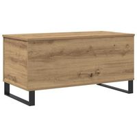 mesa de cafe - mesa de centro madera de ingenieria roble artisan 90x445x45 cm