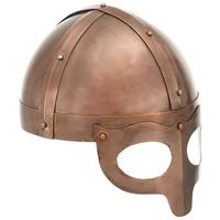 replica de casco vikingo antiguo larp acero cobre vidaxl