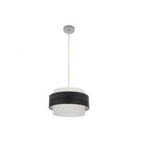 colgante myriam 1xe27 cromomadera negra regx40x40 cm