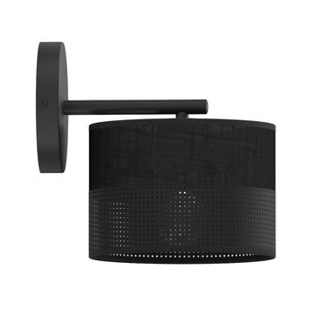 Aplique de pared velto negro
