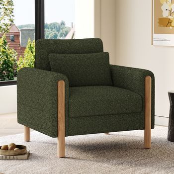 Sillón Moderno - Mueble Para Salón - Teddy - Verde (87x83x88.5cm)