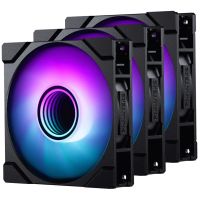 phanteks m25-120 gen2 3xkit ventiladores argb 120mm unificado en cadena infinity mirror negros