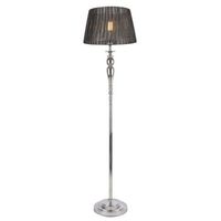 luxpro lampara de pie lingen - moderna - diseno - altura 151 cm - iluminacion interior - luz efectiva - gris y cromo