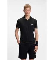 boss para hombre 50559200 polo active slim fit negro m casual deportivo multideporte poliester manga corta