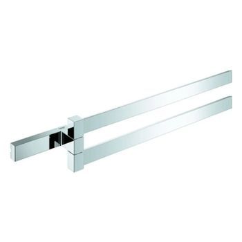 Toallero Doble Grohe Selection Cube Chrome, 40768000