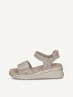 caprice heeled sandal white made of leather with wedge heel size 42