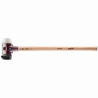halder simplex martillo de bateo goma maciza con pie integrado  superplastico con carcasa de hierro maleable mango de madera de nogal de alta calidad - d80 mm - 3027281