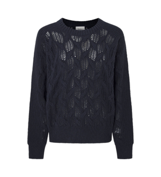 Pepe Jeans para mujer. PL702201 Jersey Hedra marino (S), Casual, Algodón, Sostenible