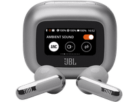 auriculares true wireless - jbl live flex 3 50 h autonomia conexion multipunto ip54 cancelacion de ruido sonido espacial silver