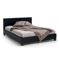 cama doble de diseno en color negro para adultos coleccion roma 160x200 cm somier incluido