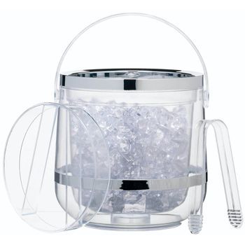 Cubitera Kitchencraft De Material Acrílico Con 2 Pinzas
