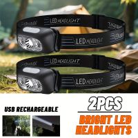 linterna frontal de luz fuerte linterna frontal led portatil con sensor linterna de cabeza recargable por usb linterna de emergencia para acampar y pescar al aire libre