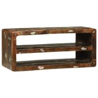 mueble de tv 80 x 32 x 36 cm madera maciza recuperada vidaxl
