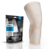 rodillera de compresion beige m powerlix