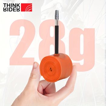 ThinkRider 1 Uds ultraligero 28g tubo interior de bicicleta 700X18 25 28 32 bicicleta de carretera Material TPU neumático 65mm de longitud válvula francesa
