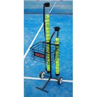 carro portapelotas tenis y padel - 80 pelotas softee - color negro