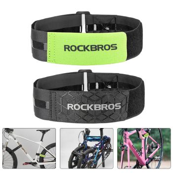 ROCKBROS Cinturón de Bicicleta Ajustable Multiusos Portátil con Gancho y Bucles Antideslizante para Almacenamiento de Eq