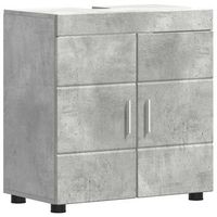 juego de muebles de bano tulum gris concreto 60 x 34 x 63 cm vidaxl