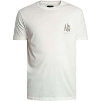 armani exchange camiseta camiseta con logo de pecho grande para hombre