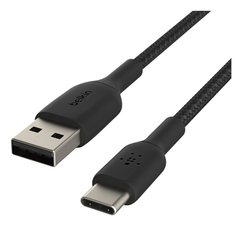 BRAIDED C-A 1M BLK