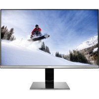 aoc q2577pwq quad hd 25 ips monitor - black  silver black