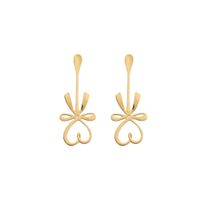 cucharas doradas corazon - lote de 2