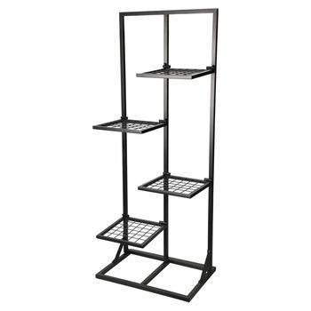 Estantería Para Flores Con 4 Estantes Negro 40x27x102 Cm Progarden