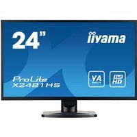 iiyama prolite x2481hs-b1 full hd 24 lcd monitor - black black