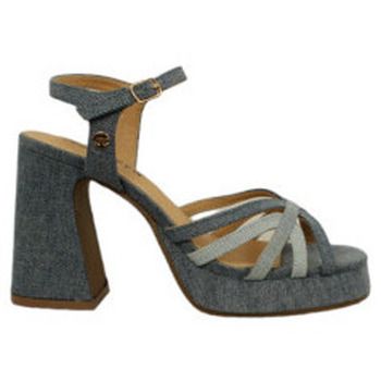 Isteria Deportivas Moda sandalia plataforma tejido jeans para mujer