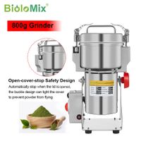 biolomix 800g 700g molino triturador de granos especias hierbas cereales cafe y alimentos secos maquina de molienda molino de harina trituradora de polvo