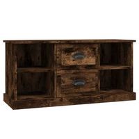 mueble tv  mueble de salon  armario tv madera contrachapada roble ahumado 995x355x48 cm