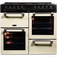 leisure cookmaster ck100f232c dual fuel range cooker - cream cream