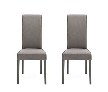 Pack de 2 sillas de comedor verona color chocolate