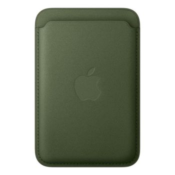 Cartera de Trenzado Fino con MagSafe Verde para iPhone (Microtwill, Apple MGH74ZM/A)