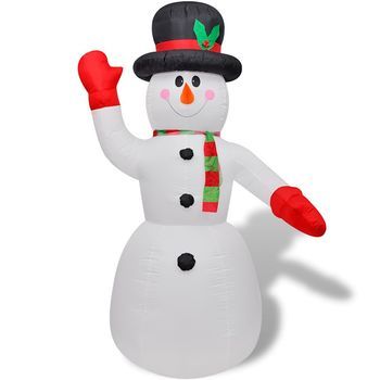 Muñeco De Nieve Inflable 240 Cm Vidaxl