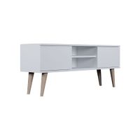 mueble tv 120 cm paneles blanco