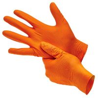 orange heavy duty nitrile gloves small box of 100 gl2001