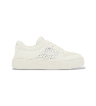 A|X Armani Exchange para mujer. XW002788AF23057U0011 Zapatillas Lifestyle blanco (37), Negro, Tela, 3 a 5cm, Cordones, Deportivo