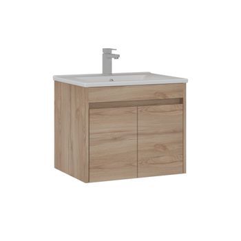 Mueble Para Lavabo  - 65 X 45 X 52 Cm - Roble