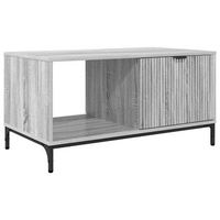 mesa de cafe gris sonoma 90 x 49 x 46 cm madera contrachapada