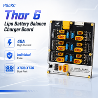 hglrc thor 6 puertos cargador paralelo de baterias lipo pro 40a con descargador para 2-6s rc fpv dron de carreras accesorios piezas nuevo top
