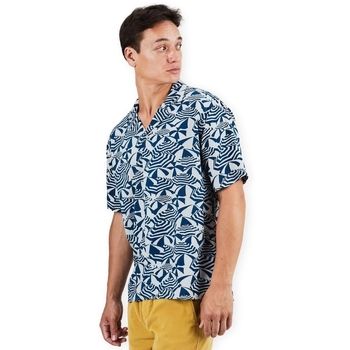 Brava Fabrics Camisa manga corta Sombrillas Aloha Shirt - Blue para hombre