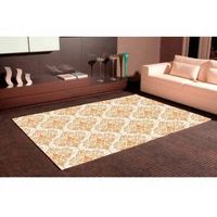 alfombra pvc estampado jacquard hojas elegantes 95 x 120 cm