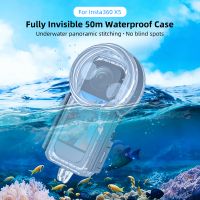puluz - carcasa sumergible sellada a prueba de agua de 60 m para insta360 x5 accesorios para camara deportiva insta360 x5