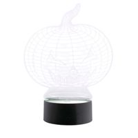 lampara de mesa 3d led calabaza 25w